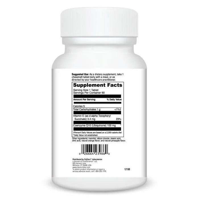 Coenzyme Q10 100mg - 60 ChewMelt