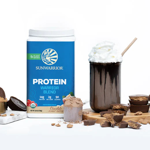 Warrior Blend Organic Plant Based Protein - Chocolate Peanut Butter 750G