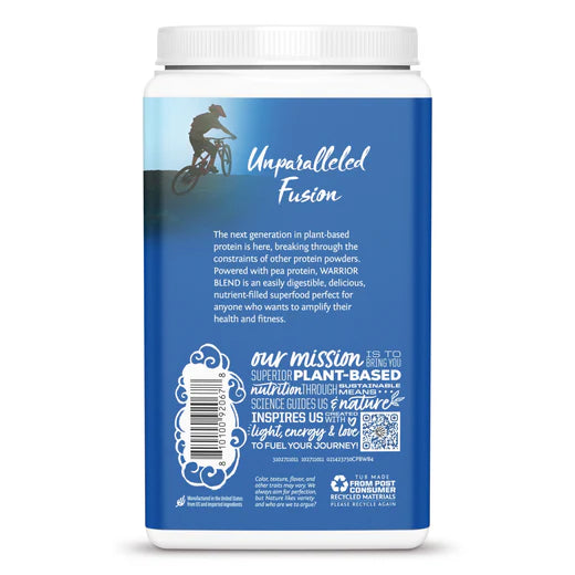 Warrior Blend Organic Plant Based Protein - Chocolate Peanut Butter 750G