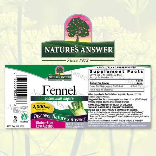 Nature's Answer Fennel (1oz)