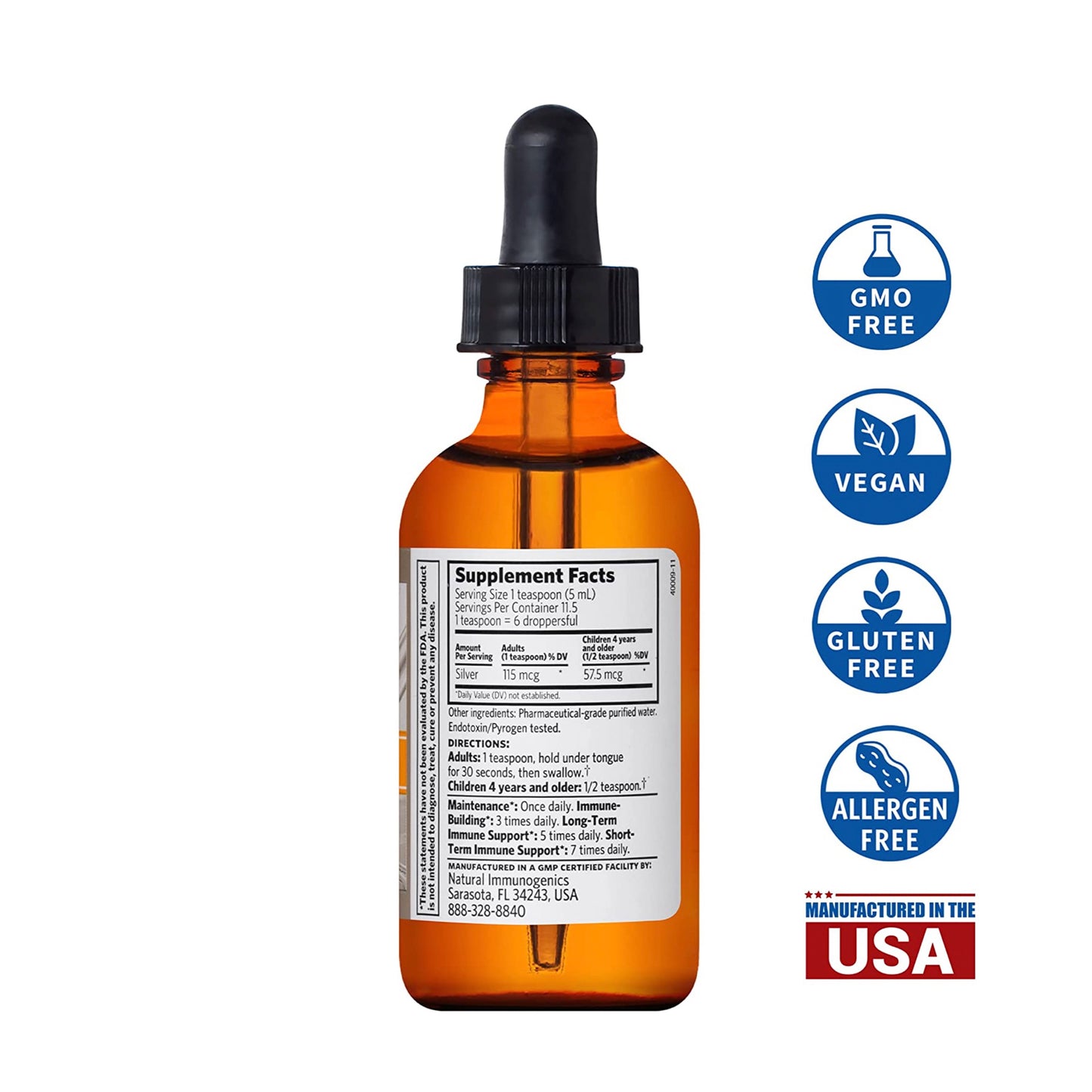 Argentyn 23 Bio-Active Silver Hydrosol Dropper 4oz