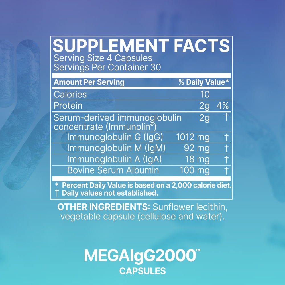 
                  
                    MEGA IgG 2000 - 120 Capsules
                  
                