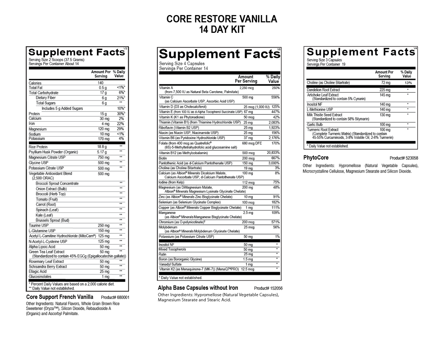 
                  
                    Core Restore Liver Cleanse - 14 Day French Vanilla
                  
                
