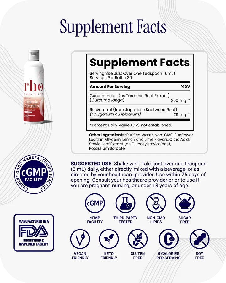 
                  
                    RHO Liposomal Curcumin + Resveratrol
                  
                