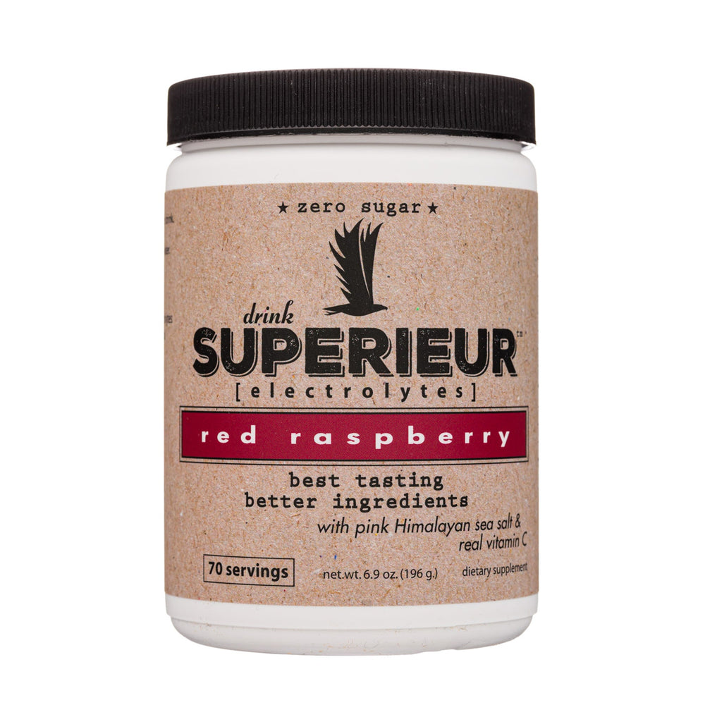 Superieur Electrolytes - Red Raspberry, Various Sizes